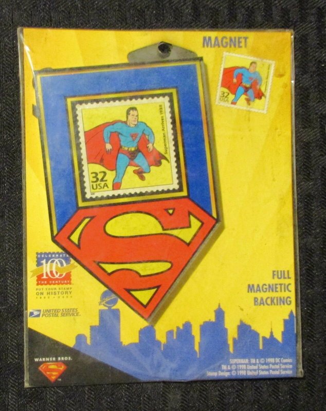 1998 Superman Usps Stamp 4.25" Magnet Sealed (1998), raw, ungraded comic book — front cover