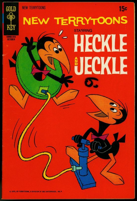 New Terrytoons #10 (Gold Key Comics, 1970), raw comic book in FN condition — front cover