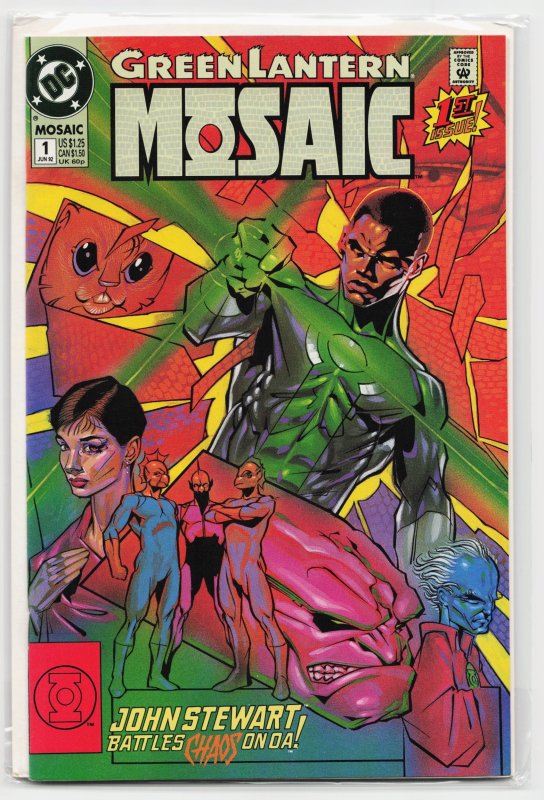 Green Lantern: Mosaic #1 (DC Comics, 1992), raw, ungraded comic book — front cover