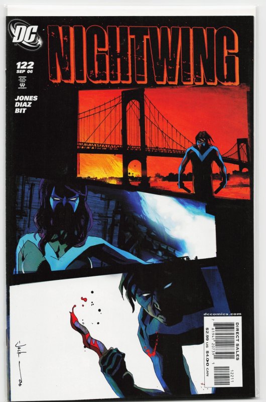 Nightwing #122 (DC Comics, 2006), raw, ungraded comic book — front cover
