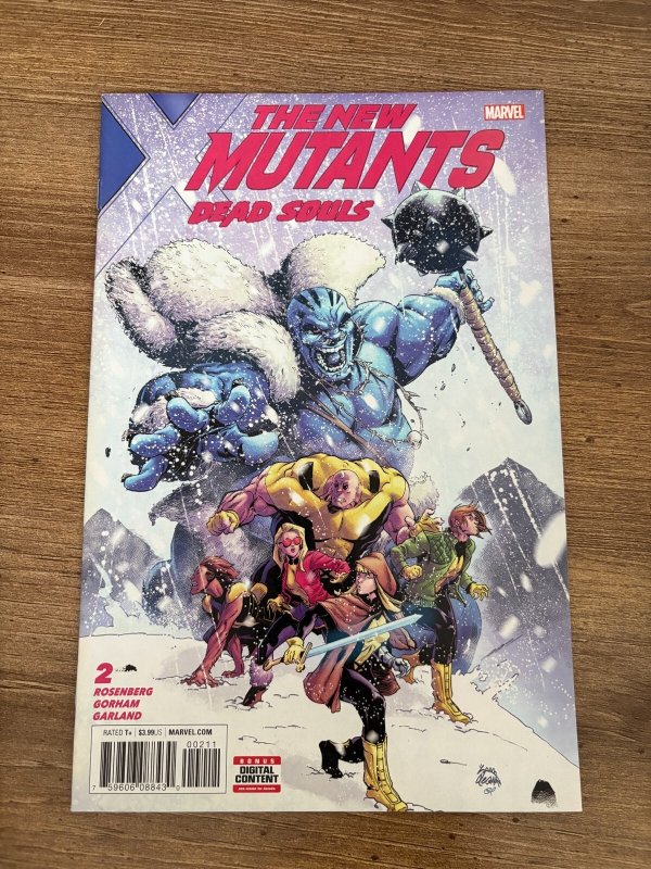 The New Mutants Dead Souls #2 (Marvel Comics), raw comic book in NM condition — front cover