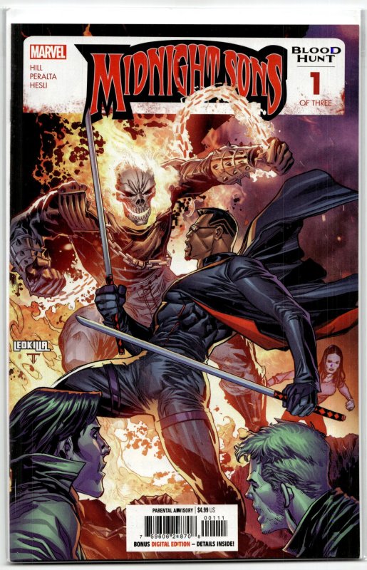Midnight Sons: Blood Hunt #1 (Marvel Comics, 2024), raw, ungraded comic book — front cover