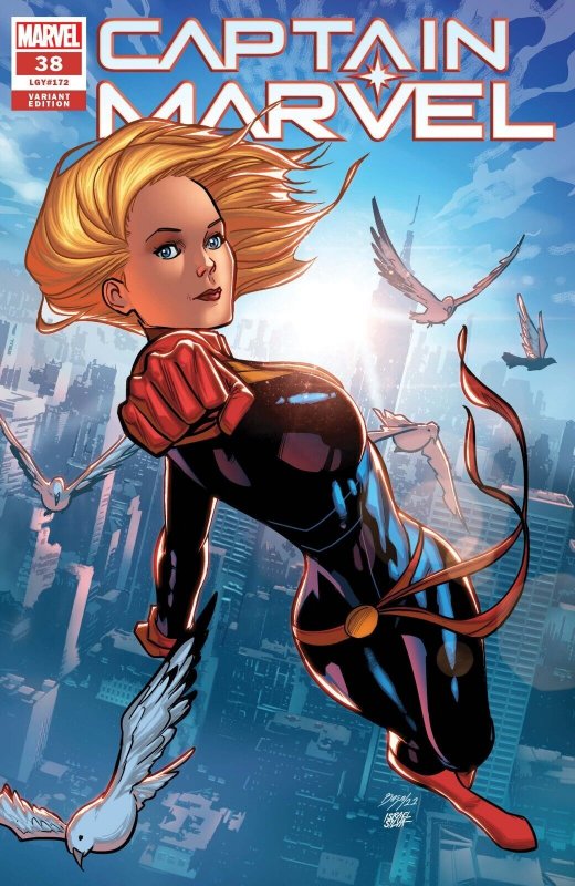 Captain Marvel #38 (Marvel Comics, 2019), raw comic book in NM condition — front cover