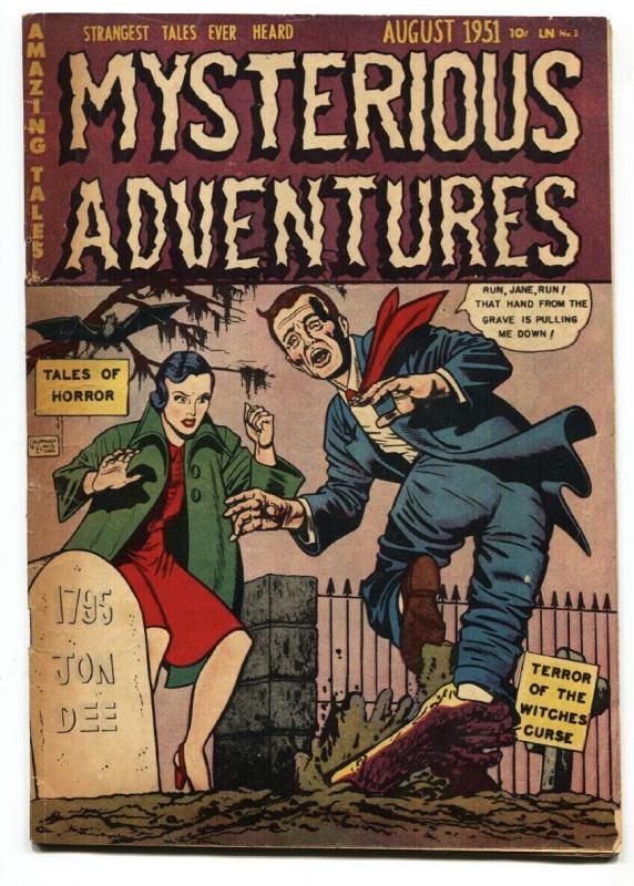 Mysterious Adventures #3, raw, ungraded comic book — front cover