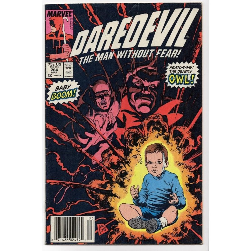 Daredevil #264 (Marvel Comics, 1989), raw comic book in FN+ 6.5 condition — front cover