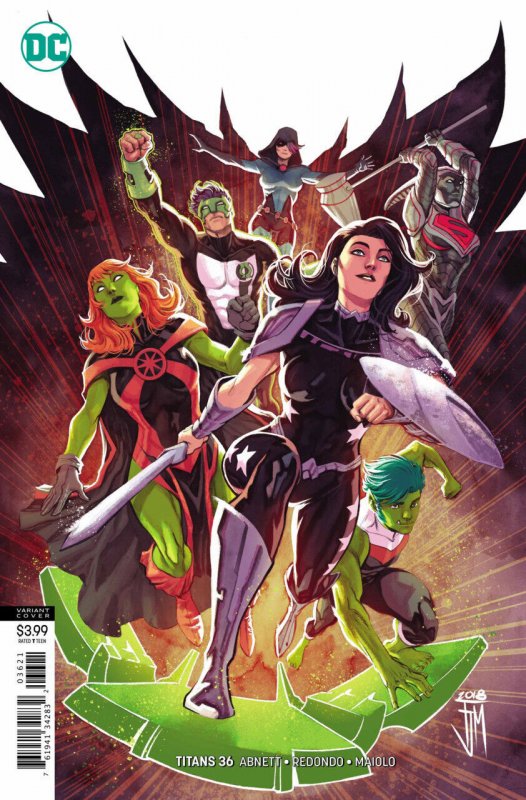 Titans #36 (DC Comics, 2016), raw comic book in VF/NM condition — front cover