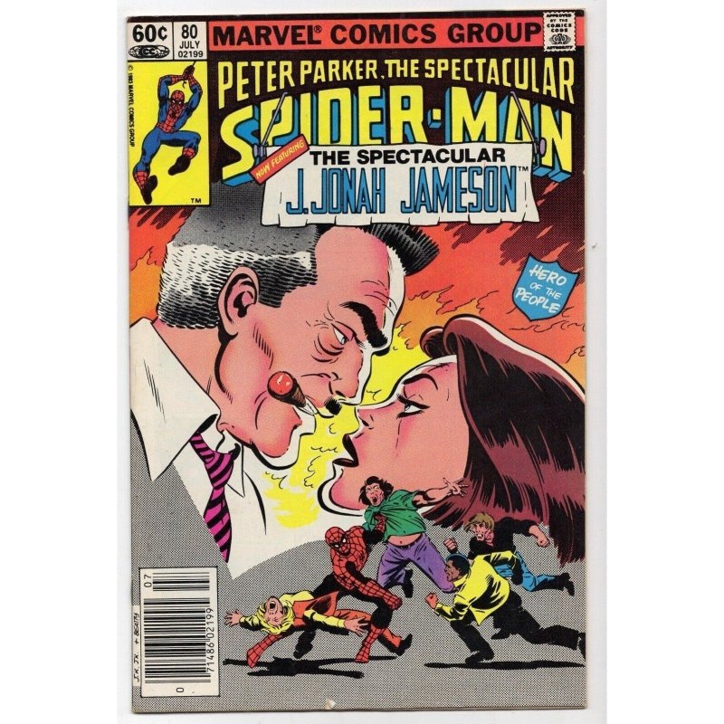 Spectacular Spider-Man #80 (Marvel Comics, 1983), raw comic book in FN/VF 7.0 condition — front cover