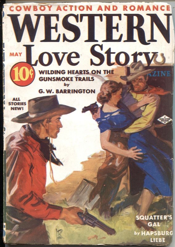 Western Love Stories #1 (1938), raw, ungraded comic book — front cover