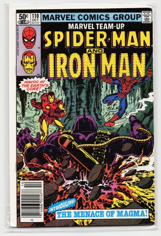 Marvel Team-Up #110 (Marvel Comics, 1981), raw, ungraded comic book — front cover