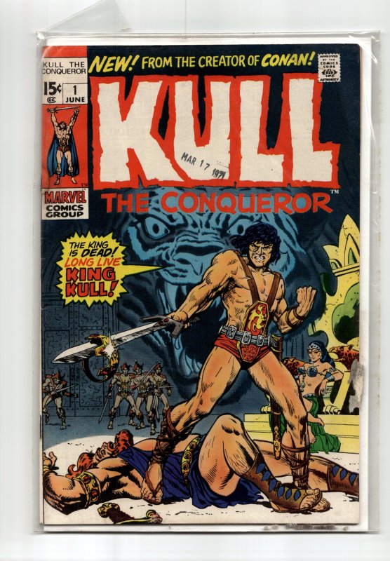 Kull, the Conqueror #1 (Marvel Comics, 1971), raw, ungraded comic book — front cover