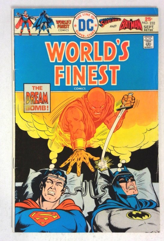 World's Finest #232 (DC Comics, 1975), raw comic book in FN/VF condition — front cover