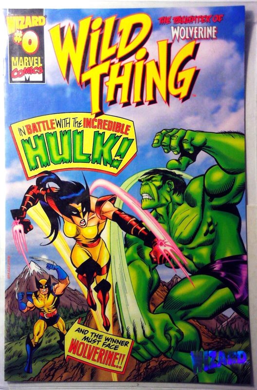 Wild Thing #0 (Marvel Comics, 1999), raw, ungraded comic book — front cover