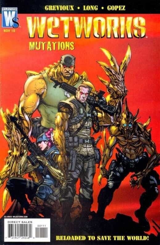 Wetworks Mutations #1 (2010), raw comic book in NM condition — front cover