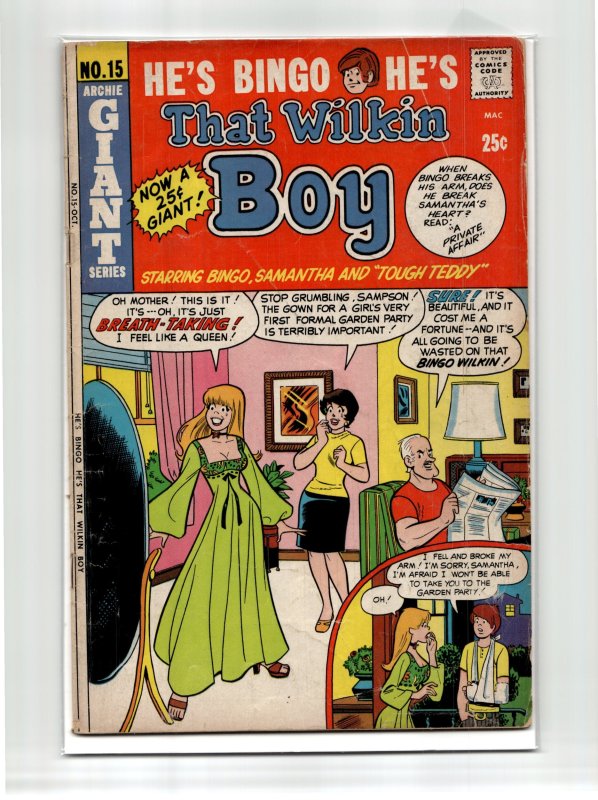That Wilkin Boy #15 (1971), raw, ungraded comic book — front cover