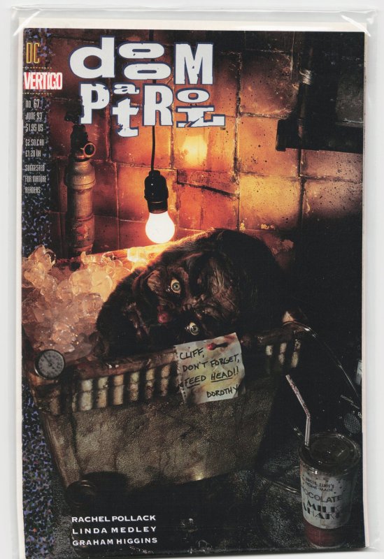Doom Patrol #67 (DC Comics, 1993), raw, ungraded comic book — front cover