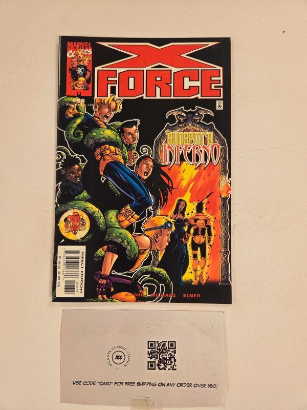 X-Force #98 (Marvel Comics), raw comic book in NM condition — front cover