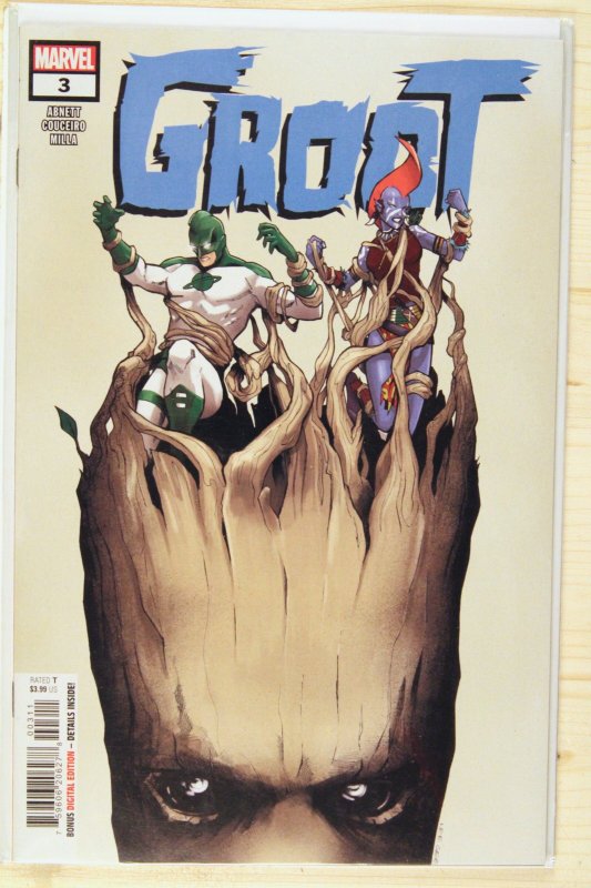 Groot #3 (Marvel Comics, 2023), raw comic book in NM+ 9.6 condition — front cover