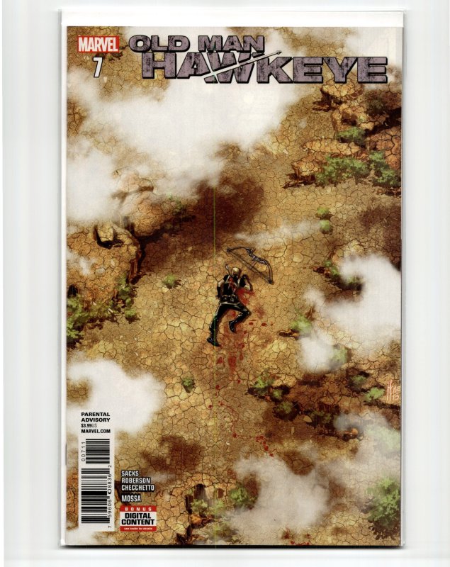 Old Man Hawkeye #7 (Marvel Comics, 2018), raw, ungraded comic book — front cover