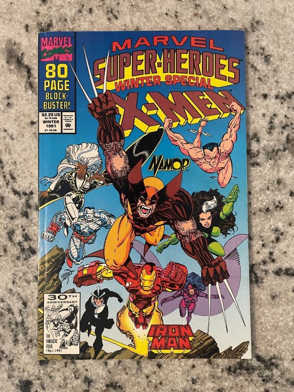 Marvel Super-Heroes Winter Special X-Men #1 (Marvel Comics, 1991), raw comic book in NM condition — front cover