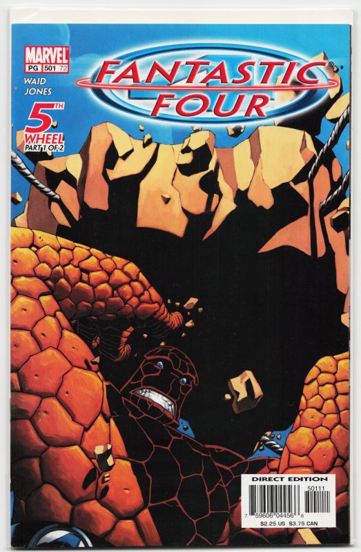 Fantastic Four #501 (Marvel Comics, 2003), raw, ungraded comic book — front cover