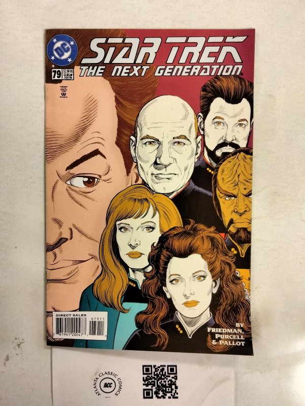 Star Trek the Next Generation #79 (DC Comics), raw comic book in NM condition — front cover