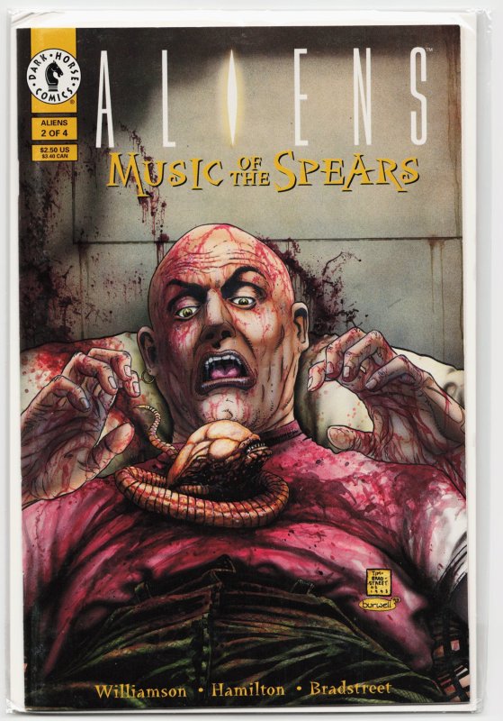Aliens: Music of the Spears #2 (Dark Horse Comics, 1994), raw, ungraded comic book — front cover