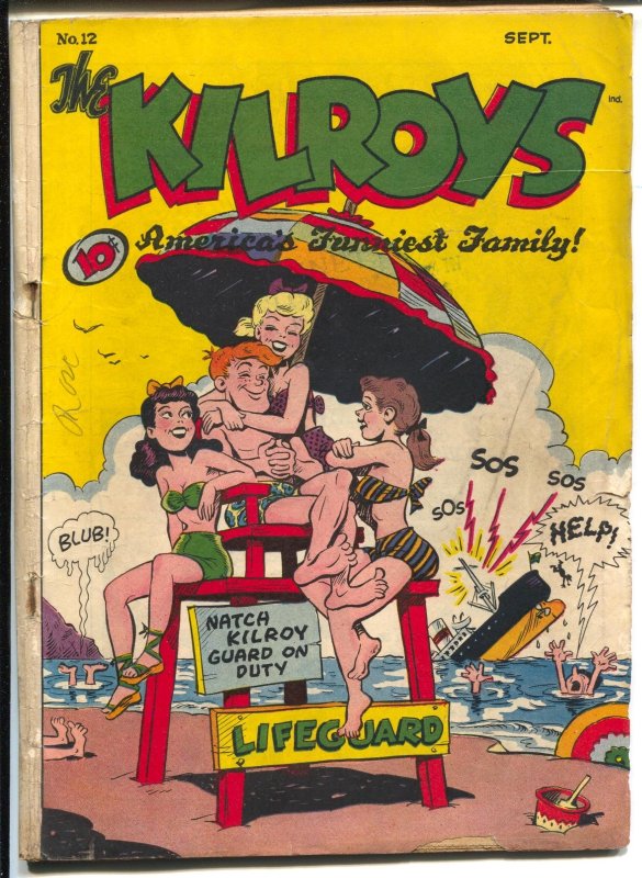 Kilroys #12 (1948), raw comic book in VG condition — front cover