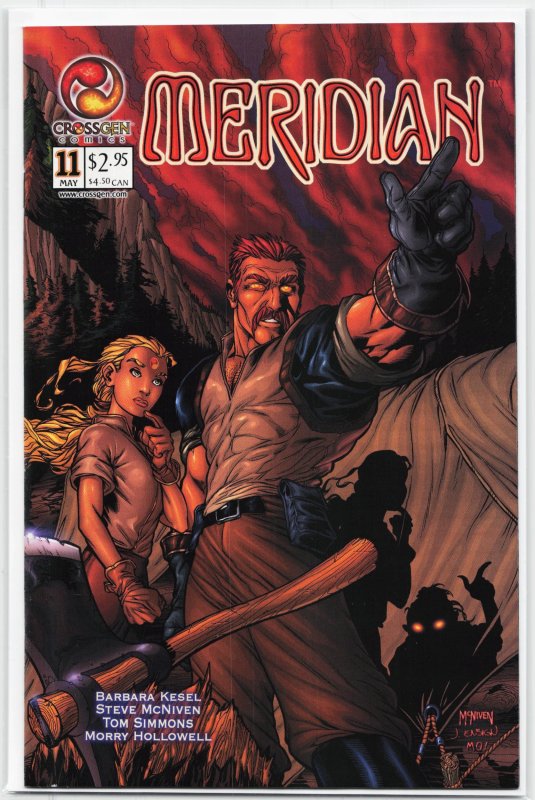 Meridian #11 (2001), raw, ungraded comic book — front cover