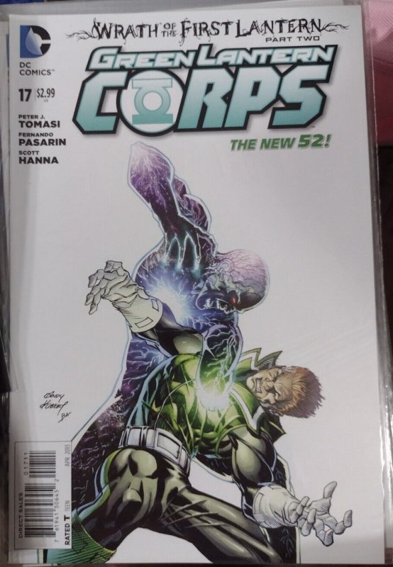 Green Lantern Corps #17 (DC Comics, 2013), raw, ungraded comic book — front cover