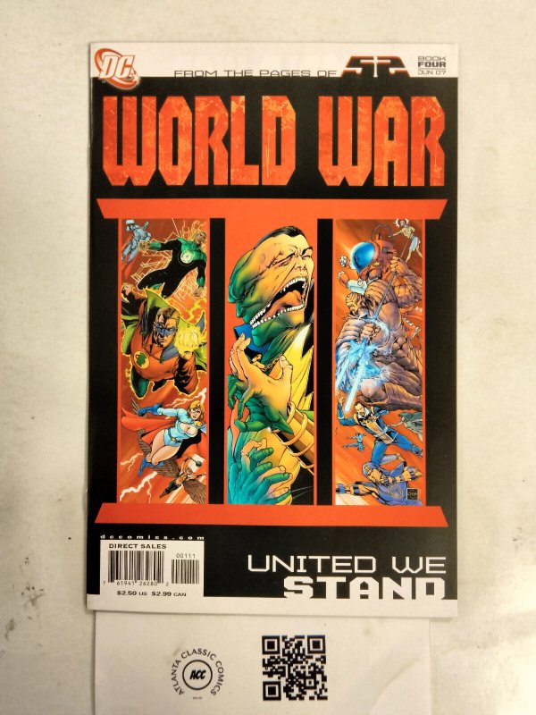 World War #4 (DC Comics), raw comic book in NM condition — front cover