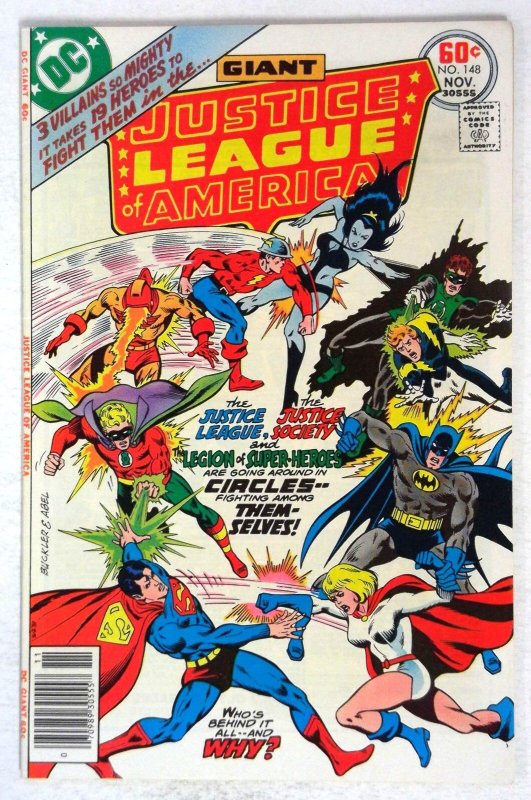 Justice League of America #148 (DC Comics), raw, ungraded comic book — front cover