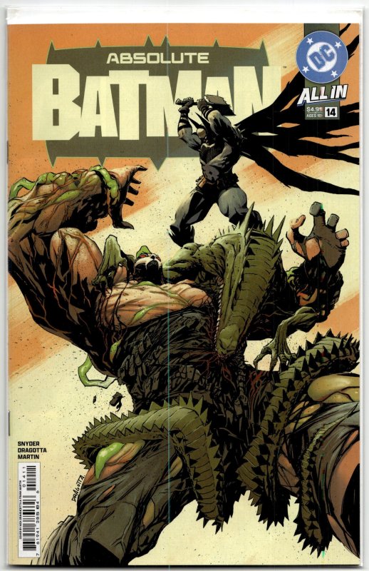 Absolute Batman #14 (DC Comics, 2026), raw, ungraded comic book — front cover