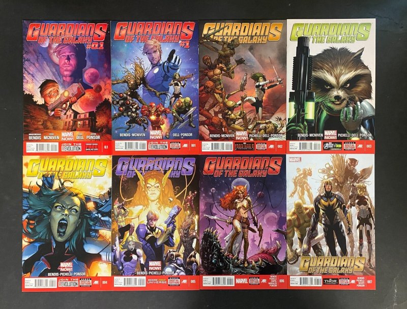 Guardians of the Galaxy #'s 0.1, 1-27 Annual #1 (2013), raw comic book in 0.1 condition — front cover