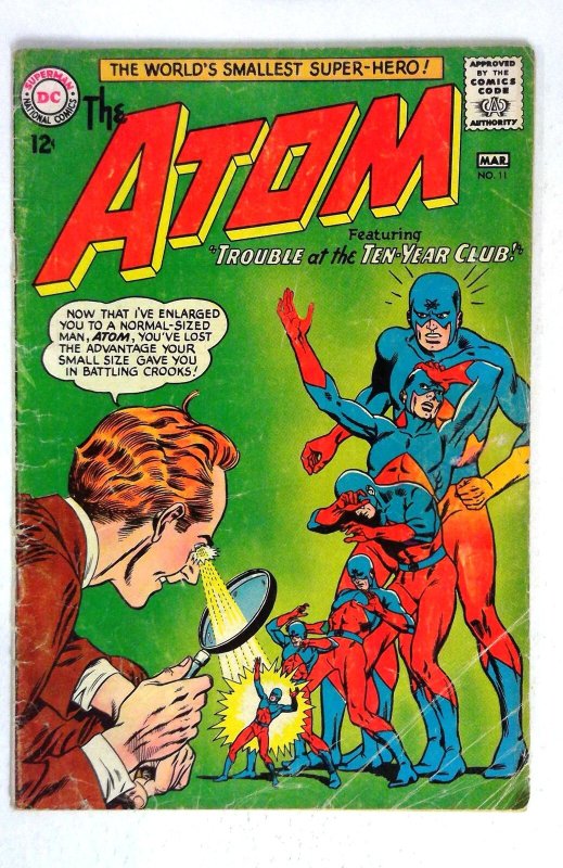 Atom #11 (DC Comics, 1964), raw comic book in VG condition — front cover