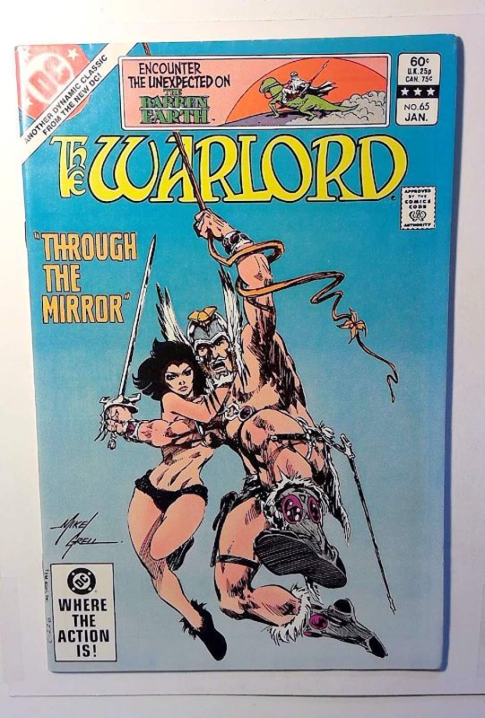 Warlord #65 (DC Comics, 1983), raw comic book in VF+ 8.5 condition — front cover