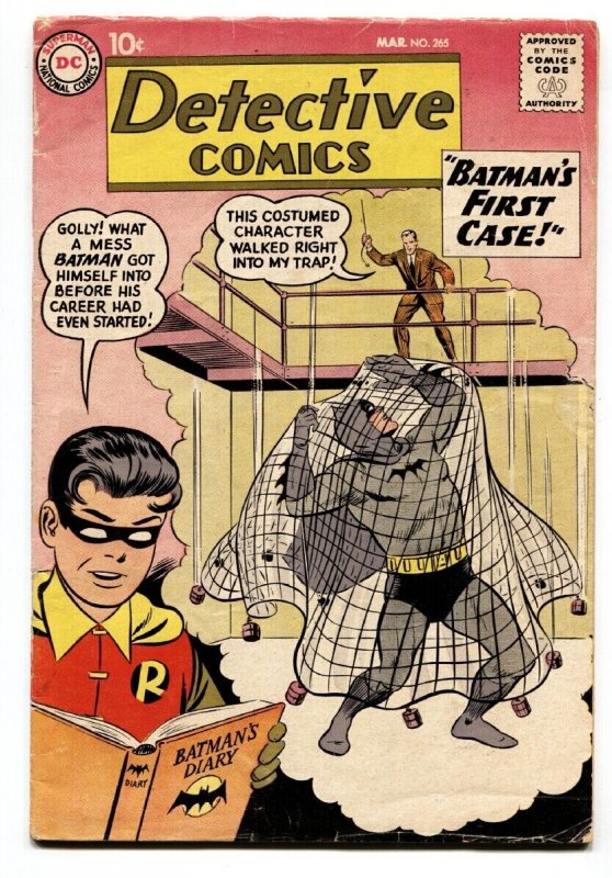 Detective Comics #265 (DC Comics, 1959), raw comic book in VG condition — front cover