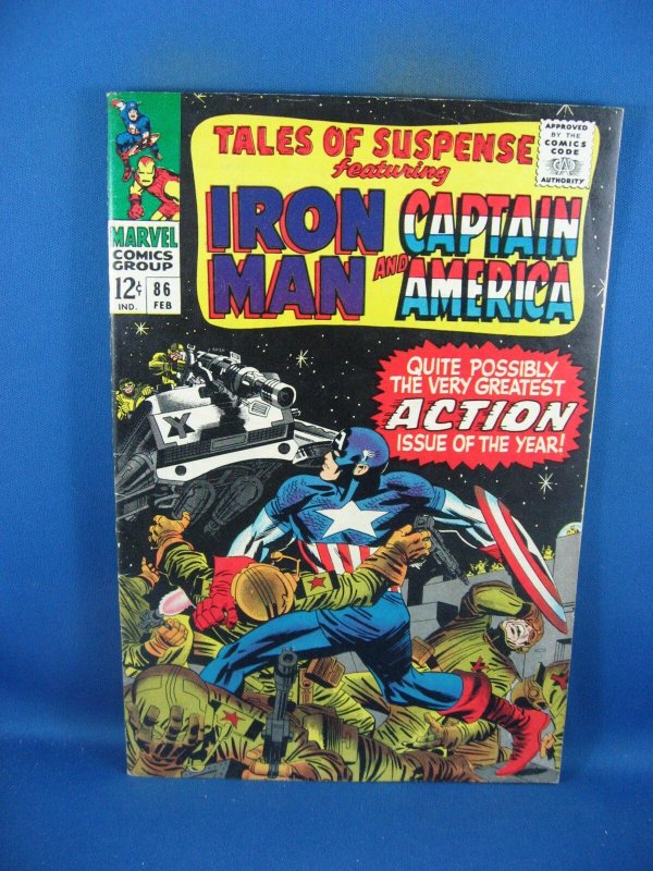 Tales of Suspense #86 (Marvel Comics, 1967), raw comic book in VF condition — front cover