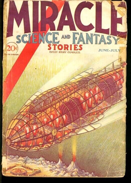 Pulp: Miracle Science and Fantasy 1931 June/july #2 (1931), raw, ungraded comic book — front cover