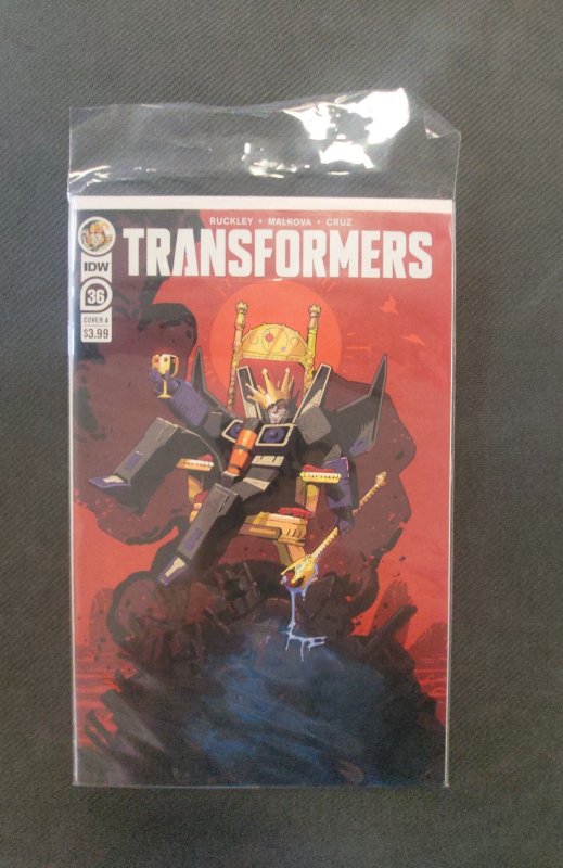 Transformers #36 (Marvel Comics, 2021), raw, ungraded comic book — front cover