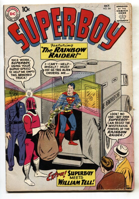 Superboy #84 (DC Comics, 1960), raw, ungraded comic book — front cover