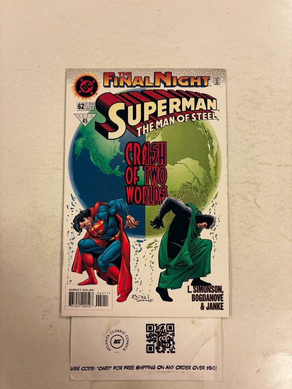 Superman the Man of Steel #62 (DC Comics), raw comic book in NM condition — front cover