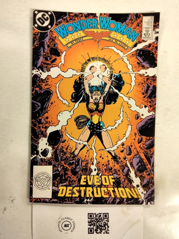 Wonder Woman #21 (DC Comics, 1988), raw comic book in NM condition — front cover