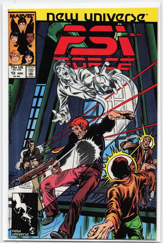 Psi-Force #13 (Marvel Comics, 1987), raw, ungraded comic book — front cover