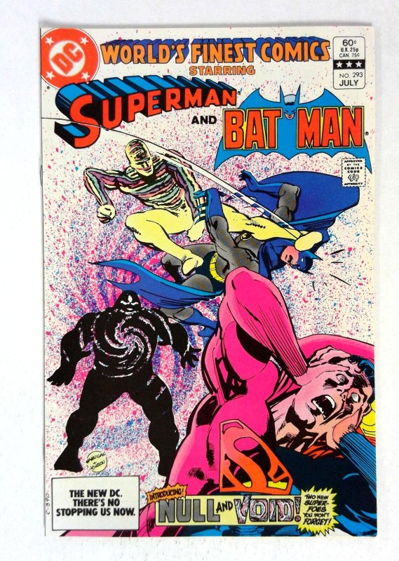 World's Finest Comics #293 (DC Comics, 1983), raw comic book in NM- condition — front cover