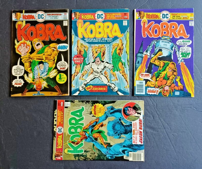 Kobra #1 2 3 4 5 6 & 7 - 1-7 Complete Set - Jack Kirby - 1976 - Vg/fn (DC Comics, 1976), raw comic book in VG/FN condition — front cover