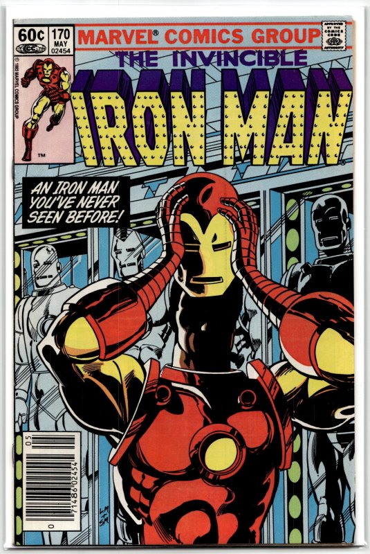 Iron Man #170 (Marvel Comics, 1983), raw, ungraded comic book — front cover