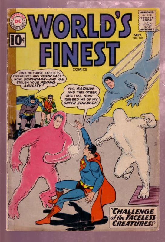 World's Finest #120 (DC Comics, 1961), raw comic book in VG condition — front cover