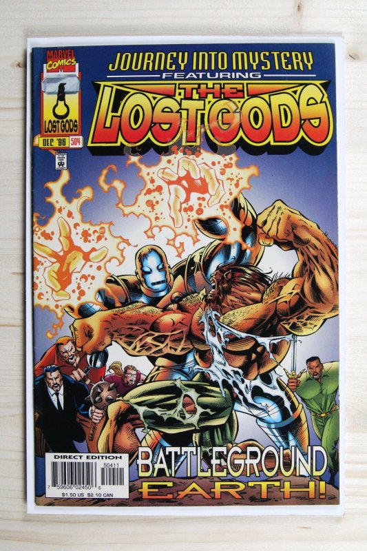 Journey into Mystery #504 (Marvel Comics, 1996), raw comic book in NM- 9.2 condition — front cover