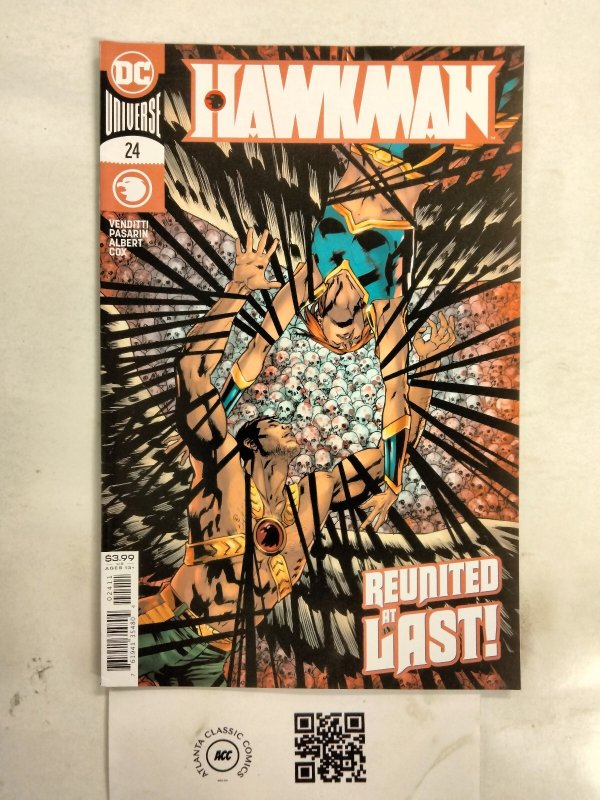 Hawkman #24 (DC Comics), raw comic book in NM condition — front cover
