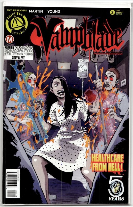 Vampblade #2 (Action Lab Entertainment, 2016), raw, ungraded comic book — front cover